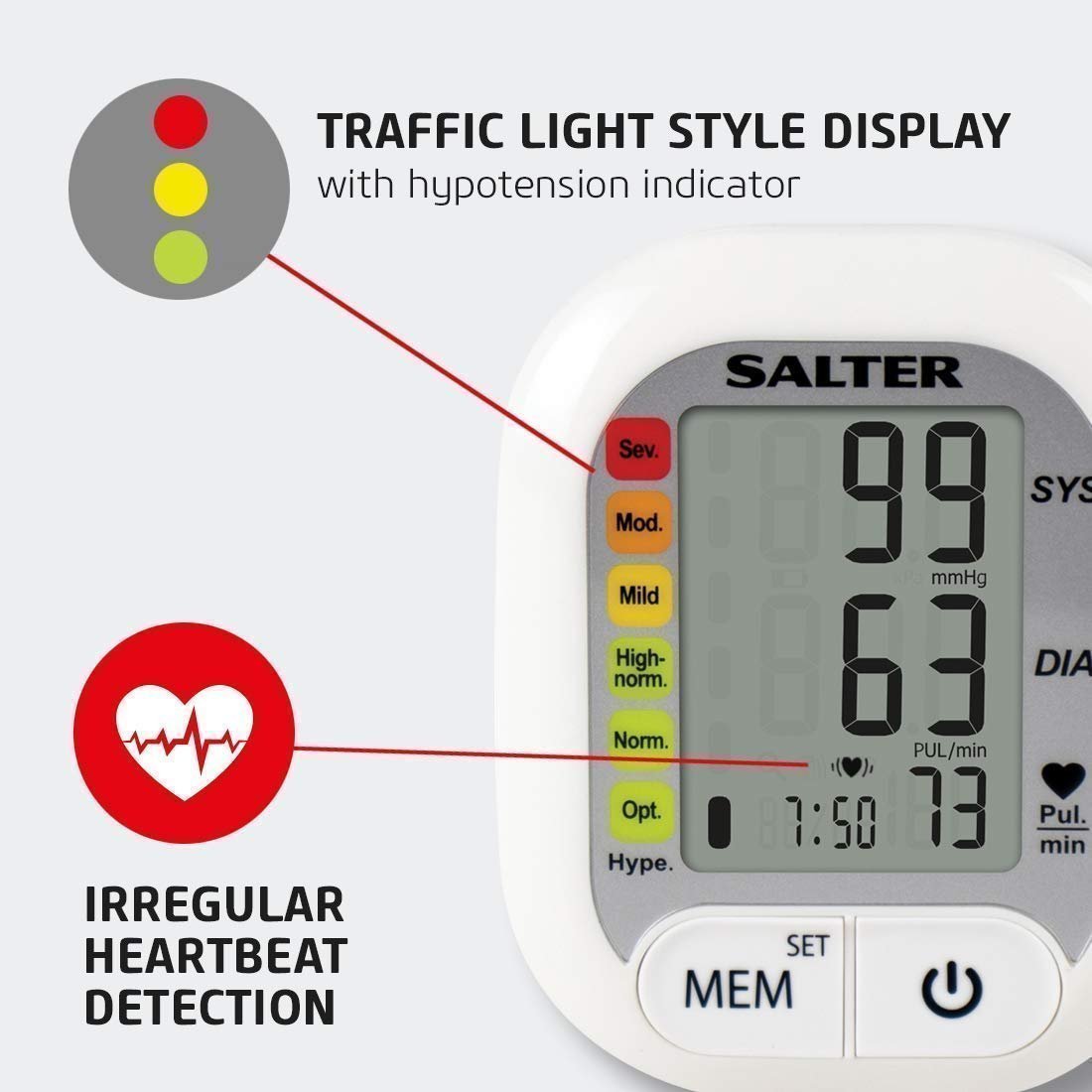 salter automatic wrist blood pressure monitor